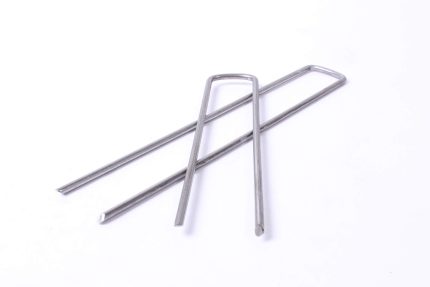 Pair of steel sod staples