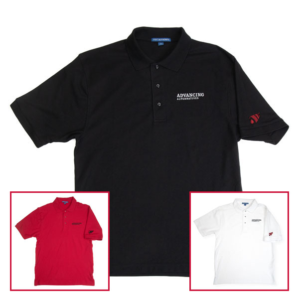 08-POLO-B-PA-M-tri Embroidered Polo Shirt - Advancing Alternatives - Image 1
