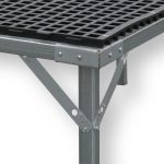 Aluminum Leg Brace for Greenhouse Bench Legs 1 x 12"