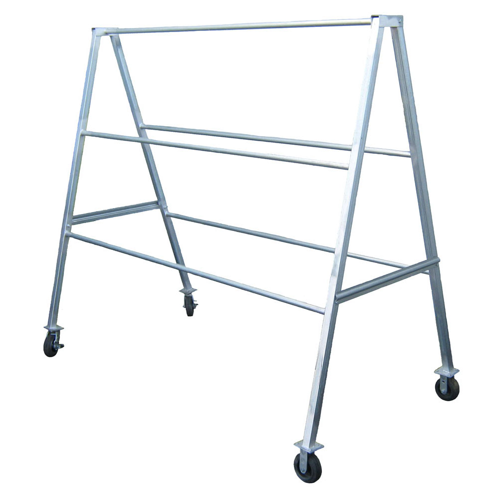 Picture-025 Hanging Basket Display Rack with Wheels - Image 1