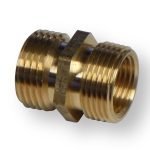 Garden Hose Adapter Brass MHT x 3/4" MPT (1/2" FPT)