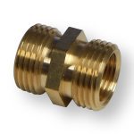 Garden Hose Adapter Brass MHT x MHT (1/2" FPT)
