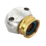 Metal Garden Hose Repair End 5/8" - 3/4" Female Coupling