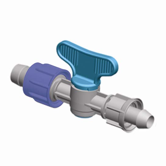 drip-irrigation-barb Drip Irrigation Barb Connector with Valve - 5/8" Drip x .42" Barb - 10 Pack - Image 1